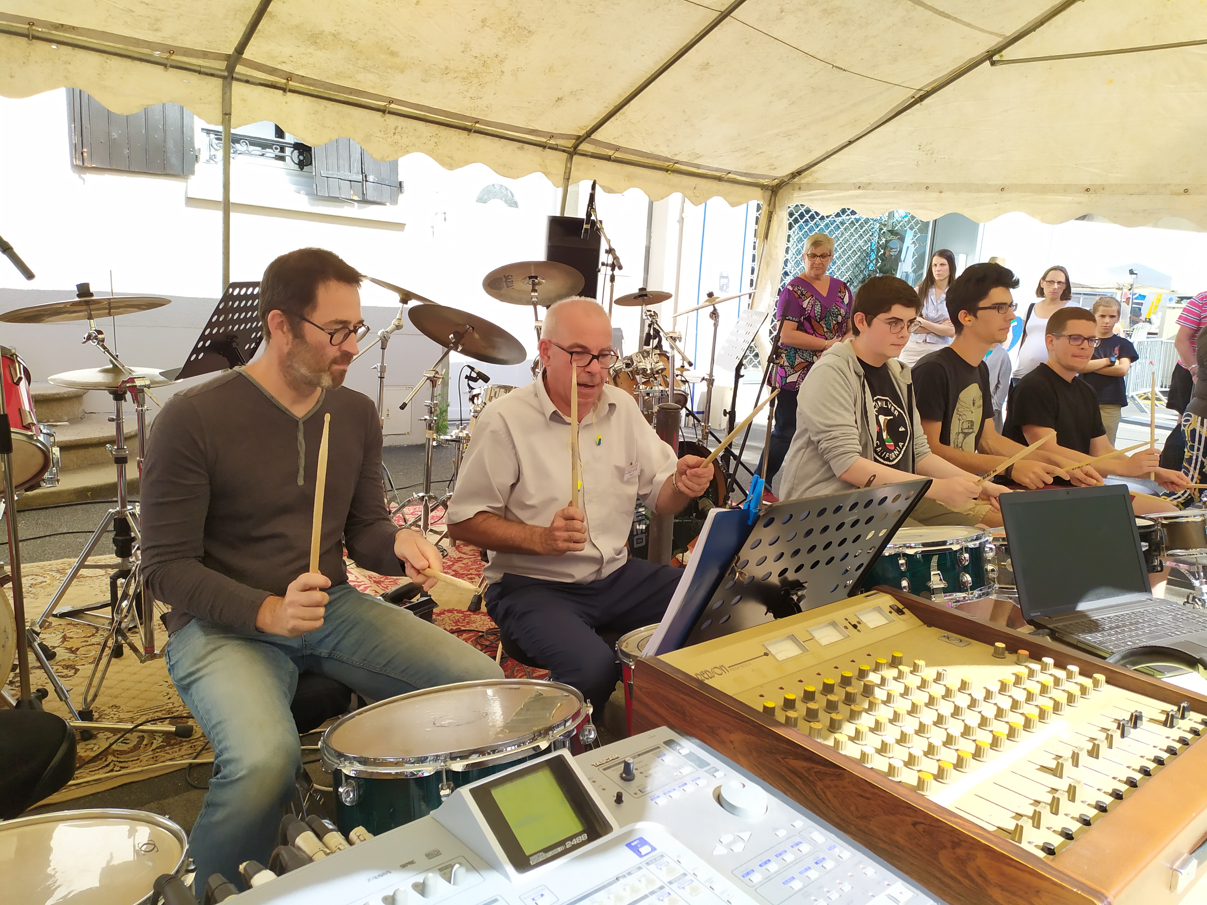 Eric - Michel - Simon - Clément et Benjamin