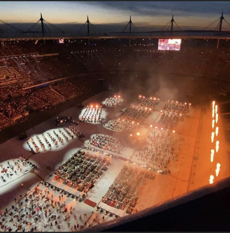 Le stade de France sous les projecteurs