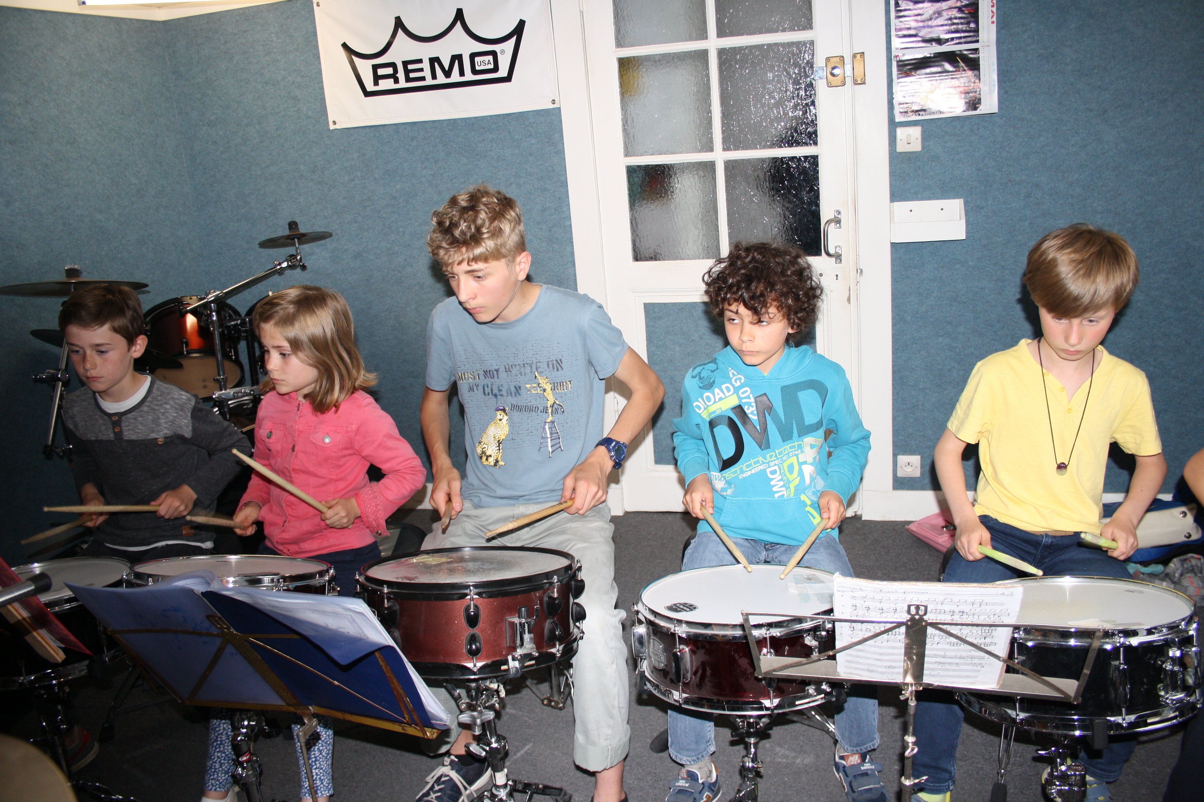 Répétitions caisses claires